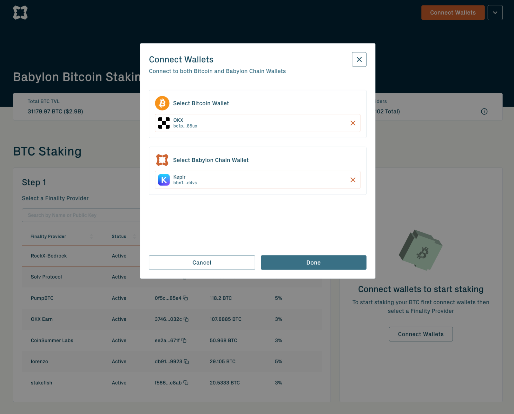 Babylon Staking Web App